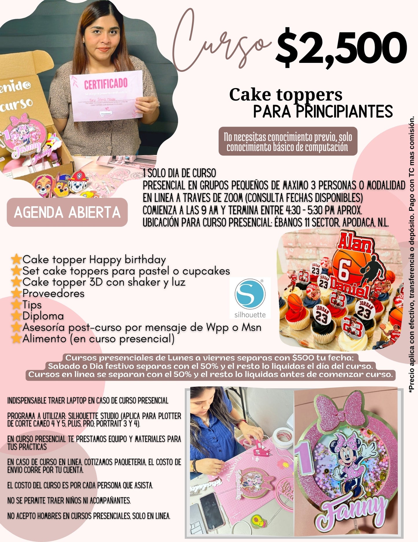 Curso de Cake toppers (Anticipo)